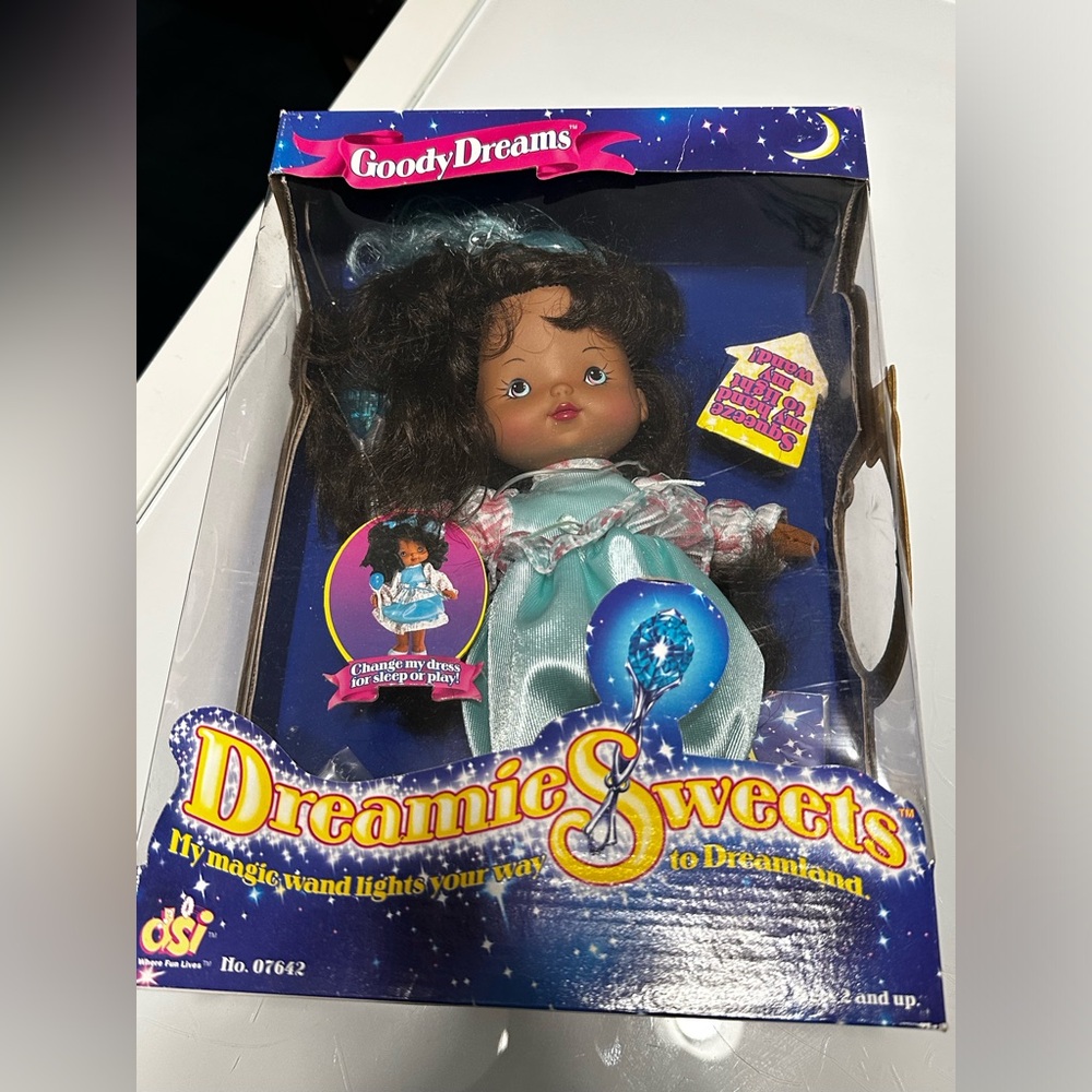 Vintage Goody Dreams - Dreamie Sweets Doll with Blue Dress (New In Box)